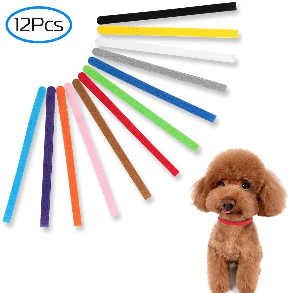 FriendyPet™ 12 Colors Whelping Puppy ID Collars