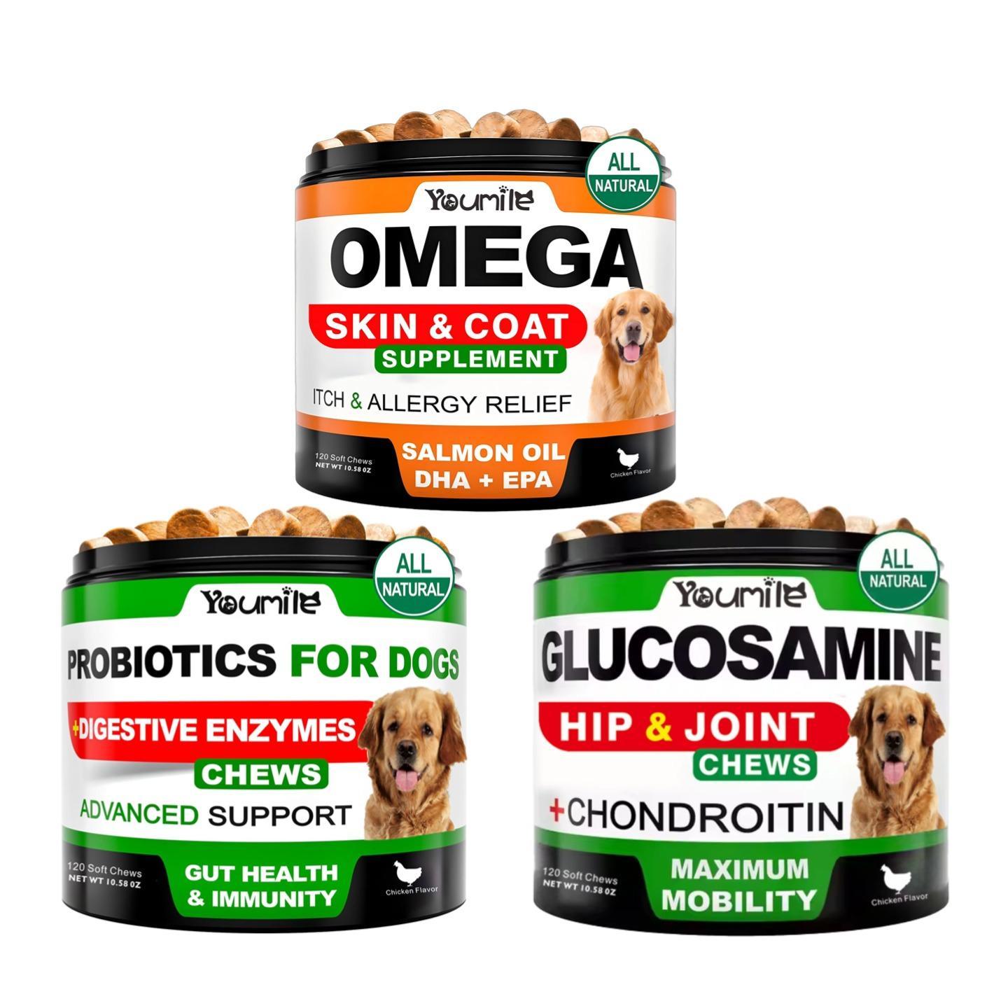 Hip & Joint Support Chews for Dogs | Glucosamine Supplement for Mobility