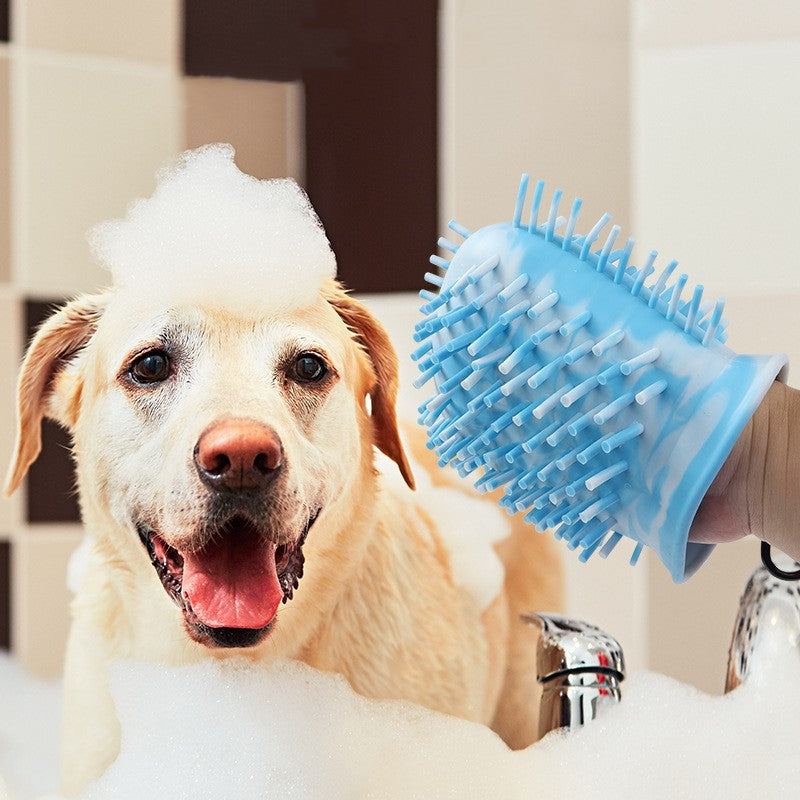 2-in-1 Dog Paw Cleaner – Soft Brush Paw Washer for Mud & Dirt