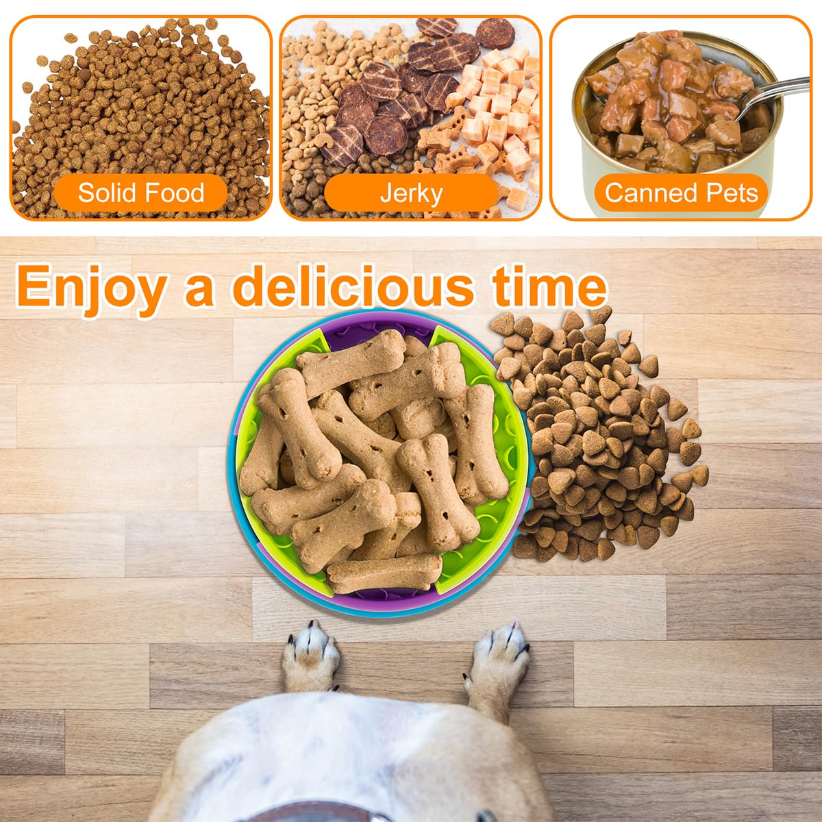 FriendyPet™ Slow Feeder Dog Bowl – Anti-Choking & Anti-Bloat Feeding Dish