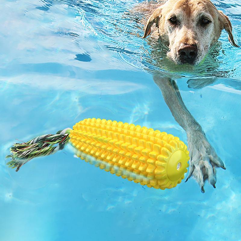 Corn Stick Dog Chew Toy | Squeaky Rope Toy for Small, Medium & Large Dogs