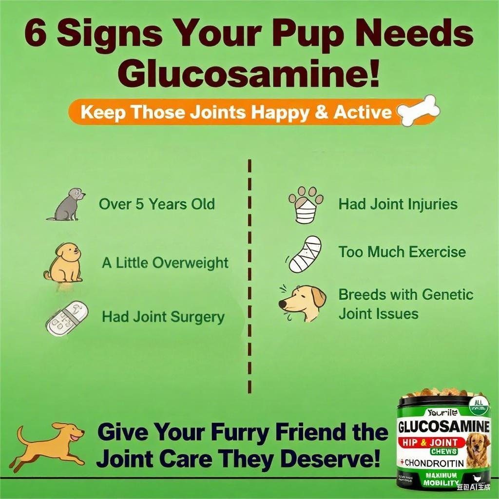 Hip & Joint Support Chews for Dogs | Glucosamine Supplement for Mobility