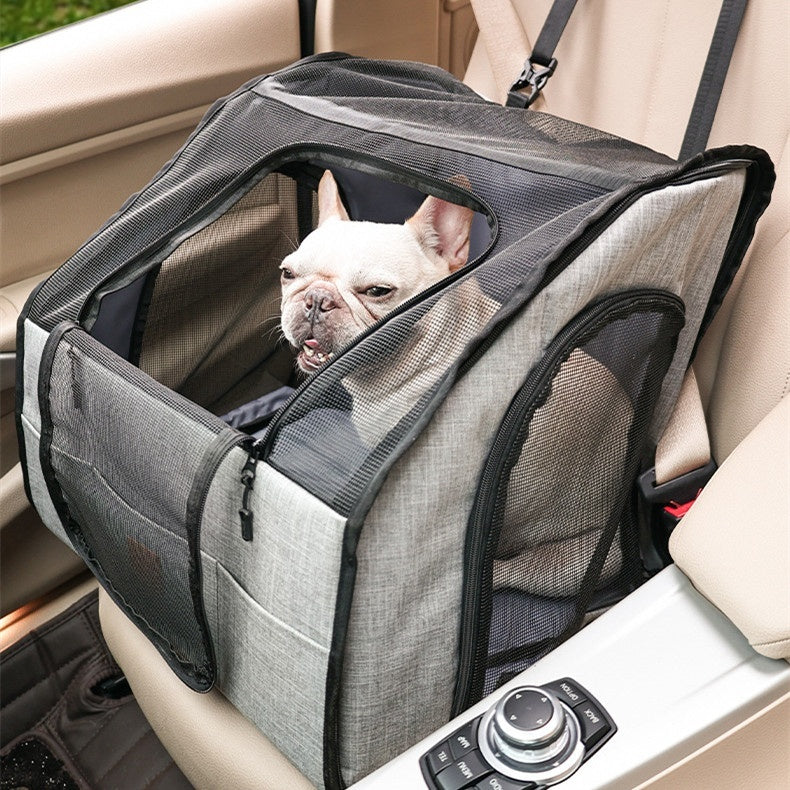 Dog Car Seat Extender | Waterproof Hard Bottom Back Seat Cover for Dogs