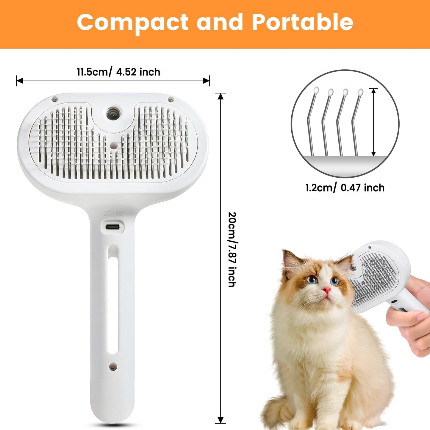 FriendyPet™ 3 In 1 Pet Steam Brush For Dog Long Short Haired