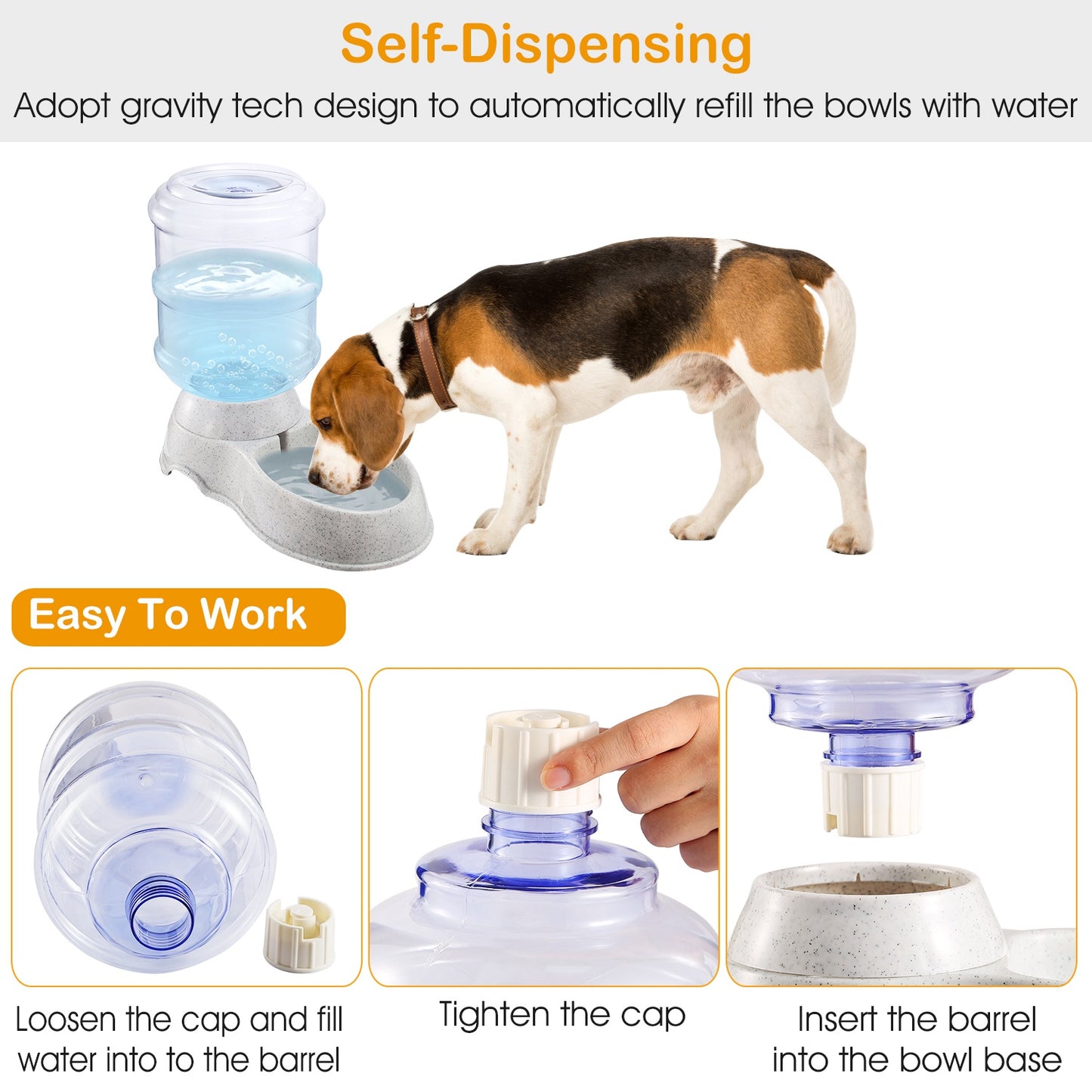 FriendyPet™  Self-Dispensing Pets Water 3.5L/1Gal