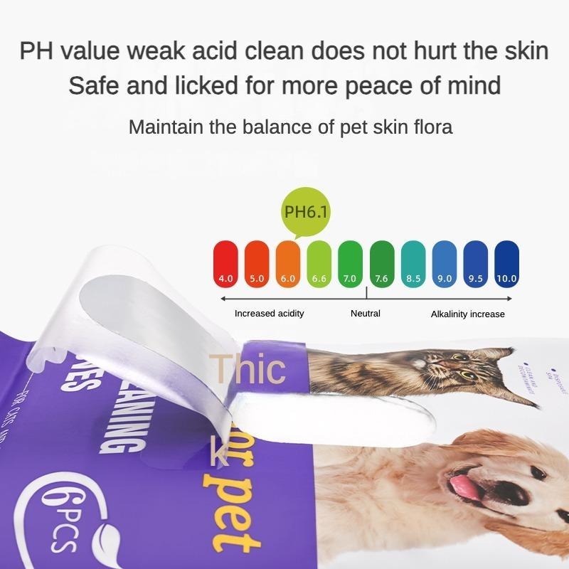 Pet Cleaning & Deodorizing Wipes | Hypoallergenic Grooming Wipes for Dogs & Cats