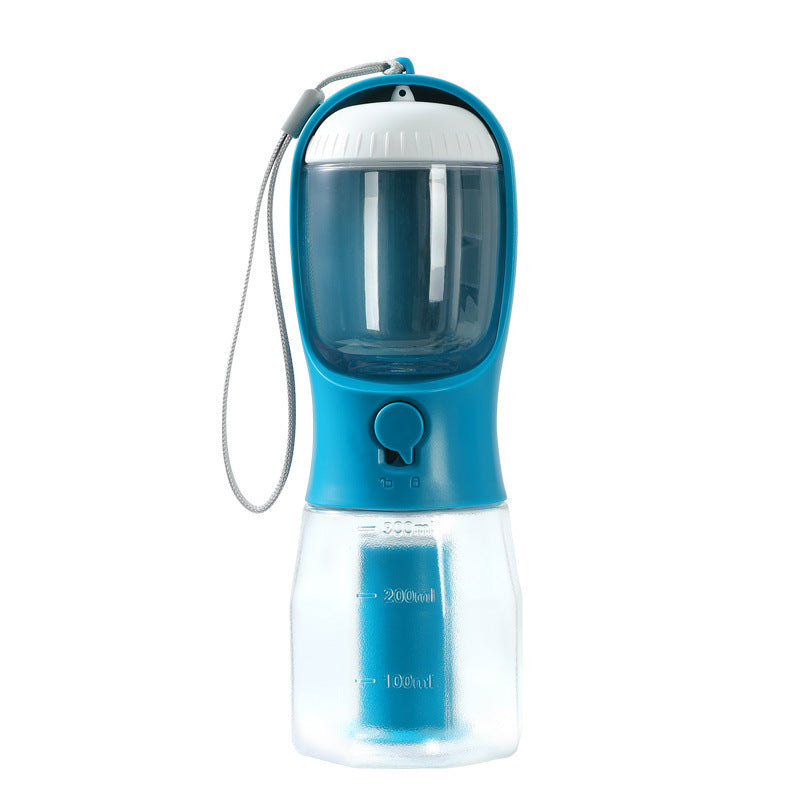 3-in-1 Dog Travel Water Bottle | Portable Water, Food & Waste Bag Cup