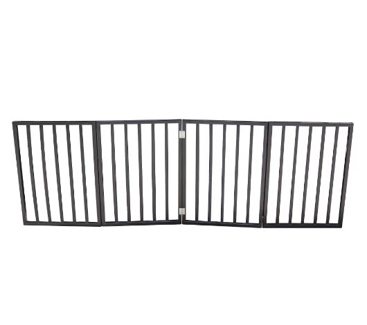 Freestanding Dog Gate | Folding Pet Barrier for Doorways & Stairs