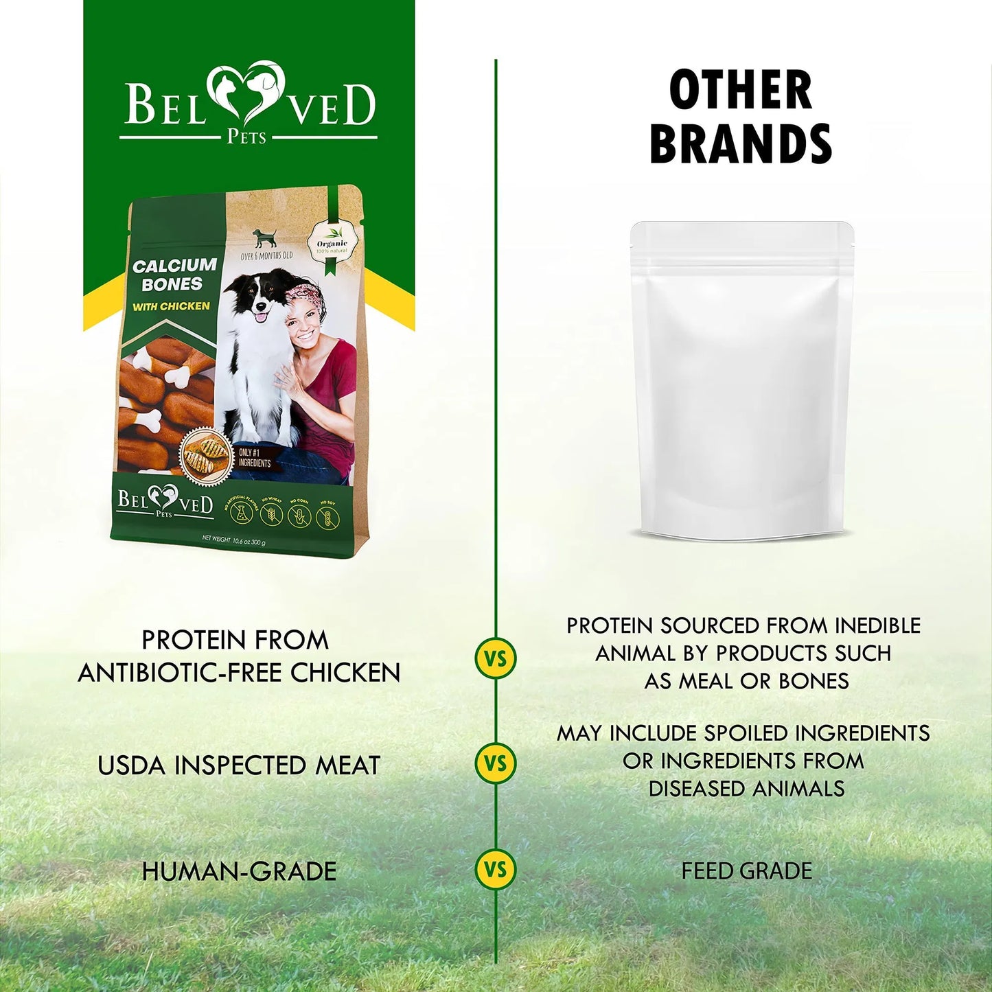 Chicken Wrapped Calcium Bones for Dogs | Rawhide-Free Chew Treats