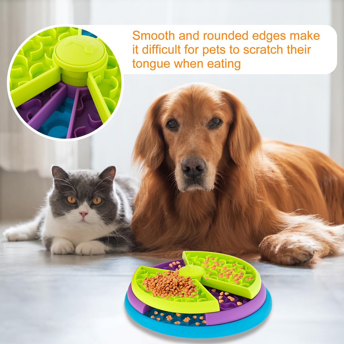 FriendyPet™ Slow Feeder Dog Bowl – Anti-Choking & Anti-Bloat Feeding Dish