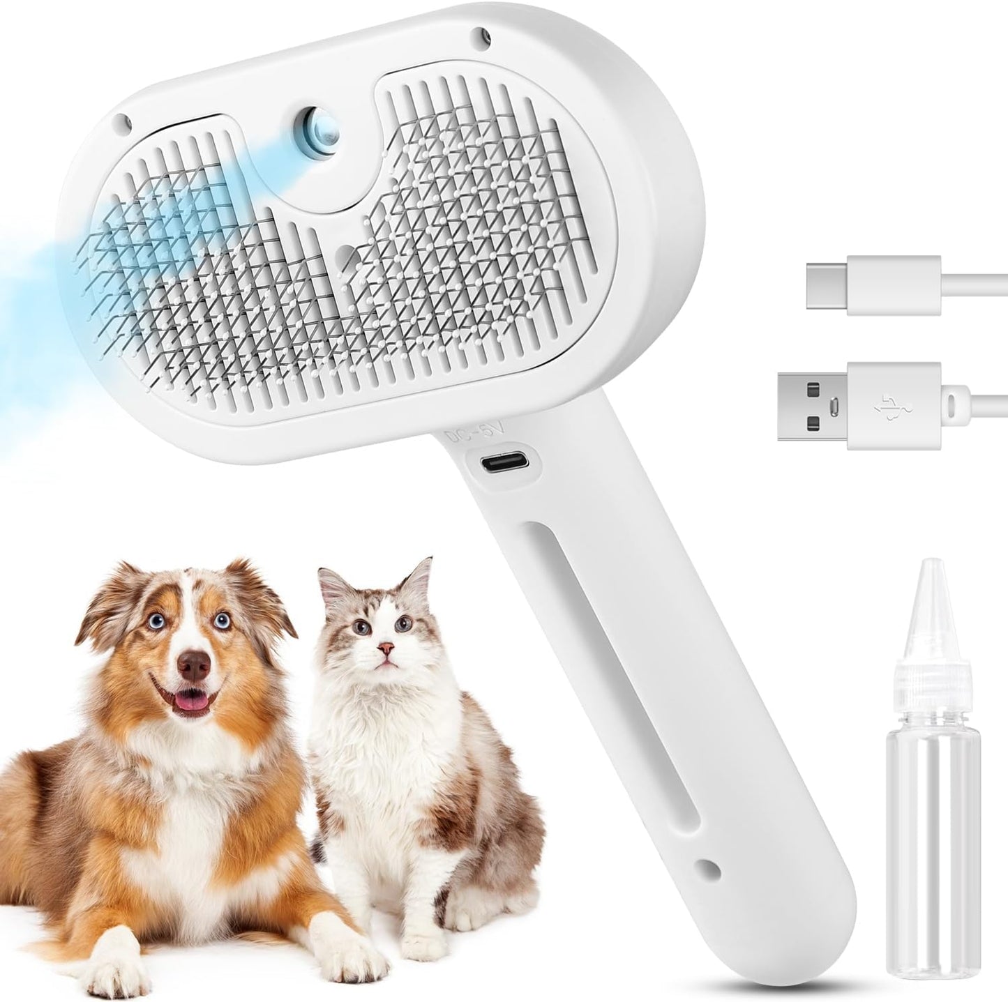 FriendyPet™ 3 In 1 Pet Steam Brush For Dog Long Short Haired