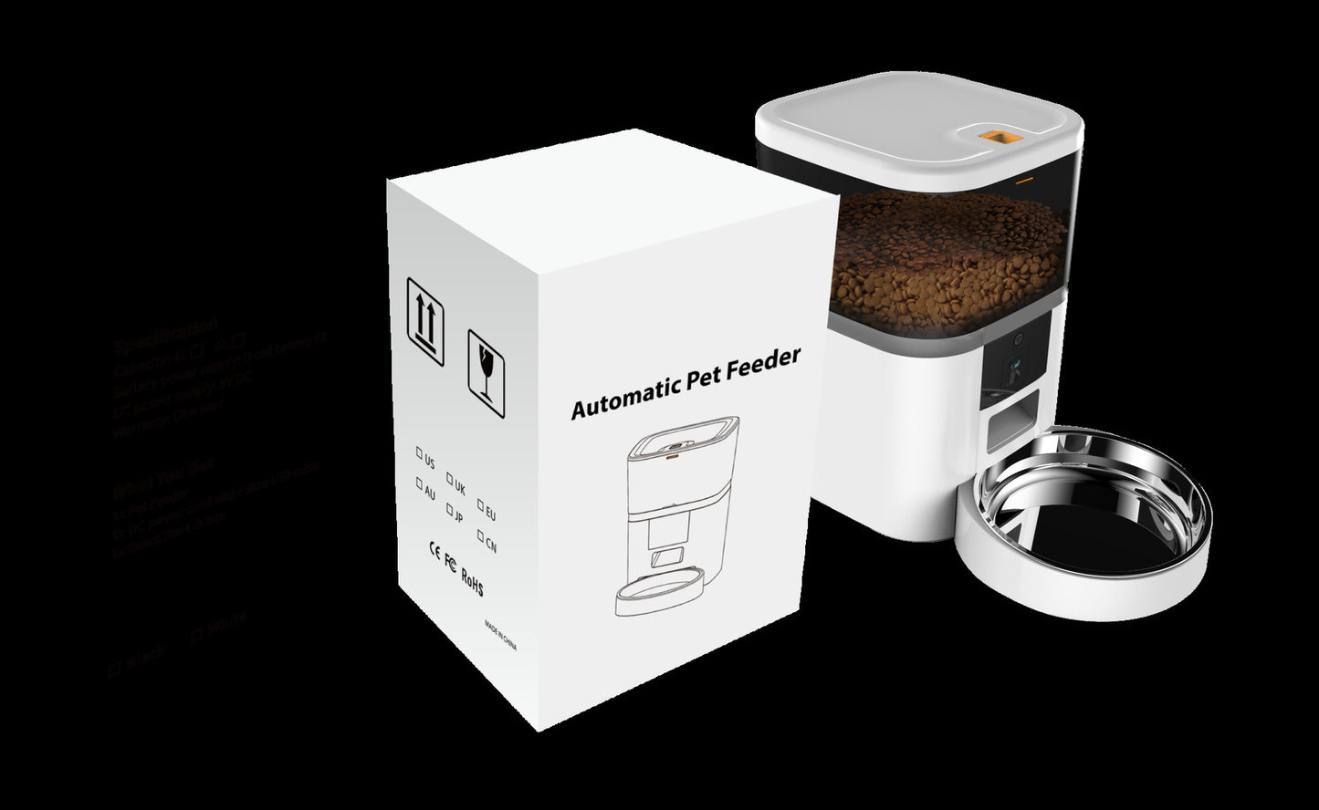 Smart Pet Feeder with Camera – Automatic WiFi Dog Feeder