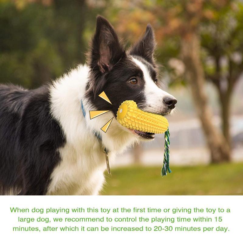 Corn Stick Dog Chew Toy | Squeaky Rope Toy for Small, Medium & Large Dogs