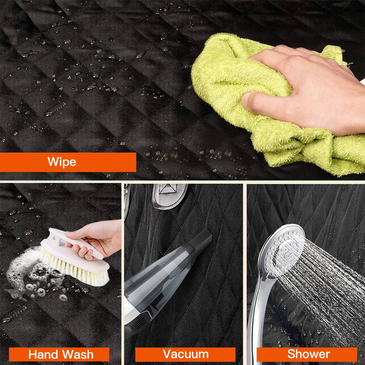 Waterproof Dog Car Seat Cover – Scratchproof Back Seat Protector with Non-Slip Design