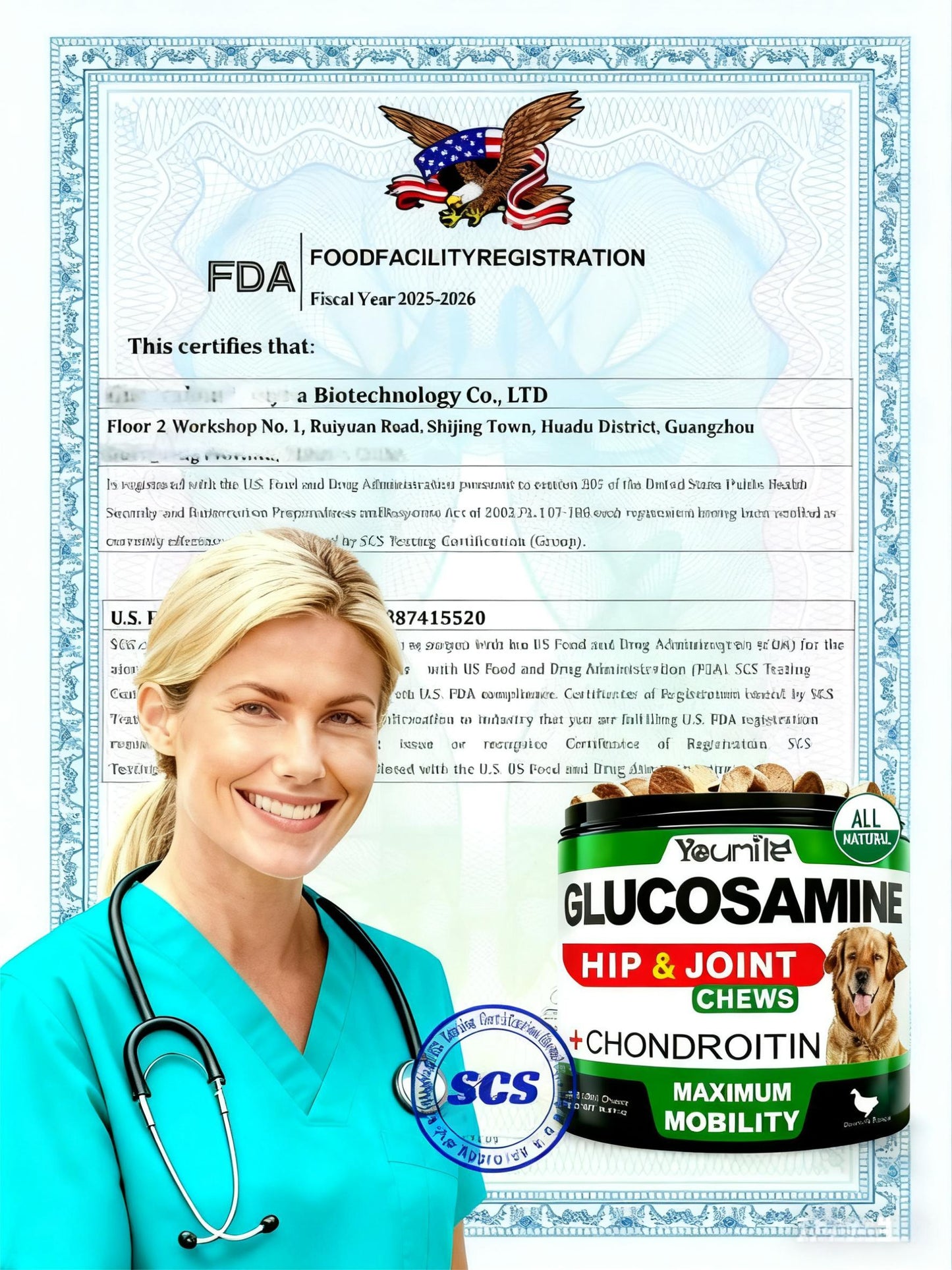 Hip & Joint Support Chews for Dogs | Glucosamine Supplement for Mobility