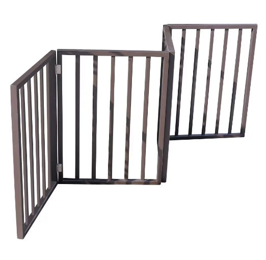 Freestanding Dog Gate | Folding Pet Barrier for Doorways & Stairs
