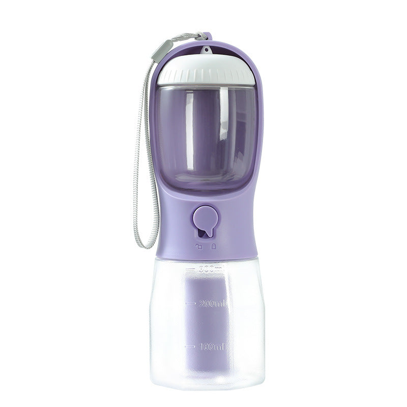 3-in-1 Dog Travel Water Bottle | Portable Water, Food & Waste Bag Cup