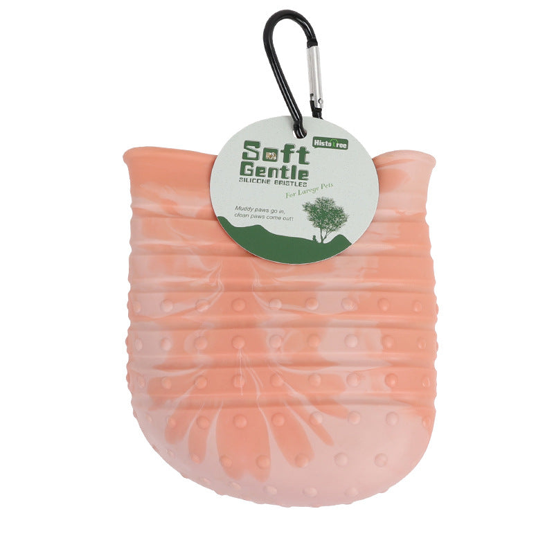 2-in-1 Dog Paw Cleaner – Soft Brush Paw Washer for Mud & Dirt