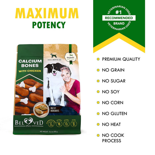 Chicken Wrapped Calcium Bones for Dogs | Rawhide-Free Chew Treats