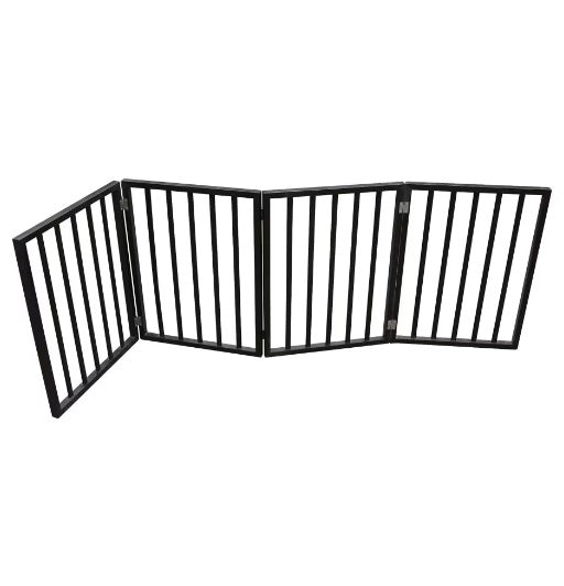 Freestanding Dog Gate | Folding Pet Barrier for Doorways & Stairs