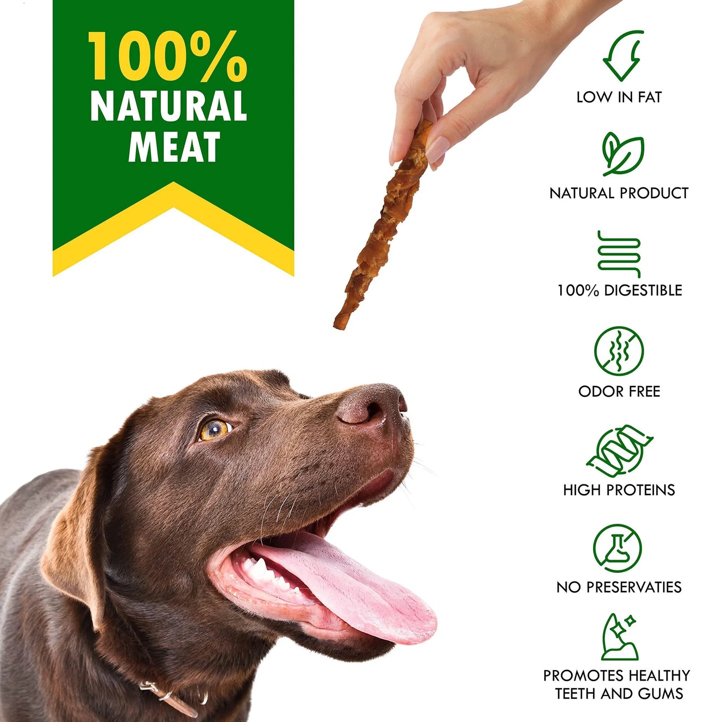 Chicken Wrapped Rawhide Sticks for Dogs | Natural Chew Treats