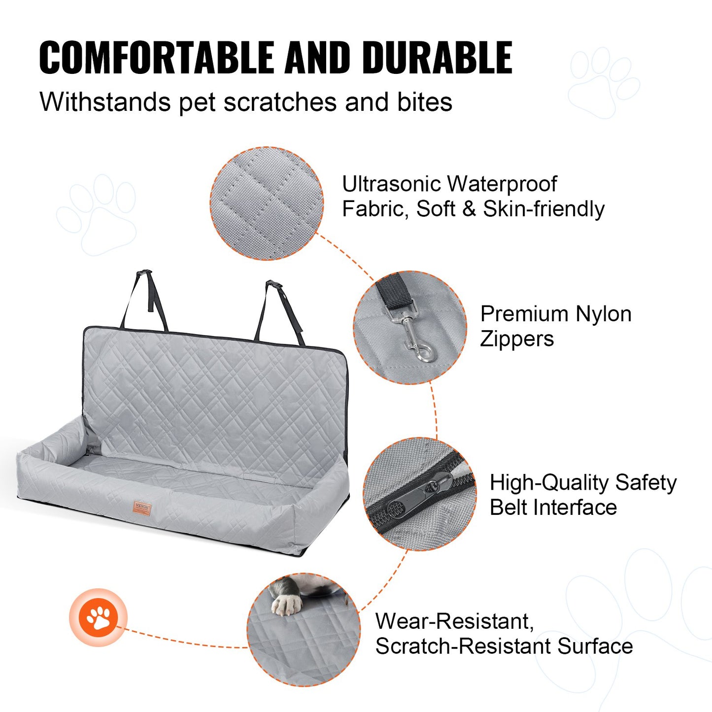 FriendyPet™ Waterproof Dog Car Seat Up To 100 lbs