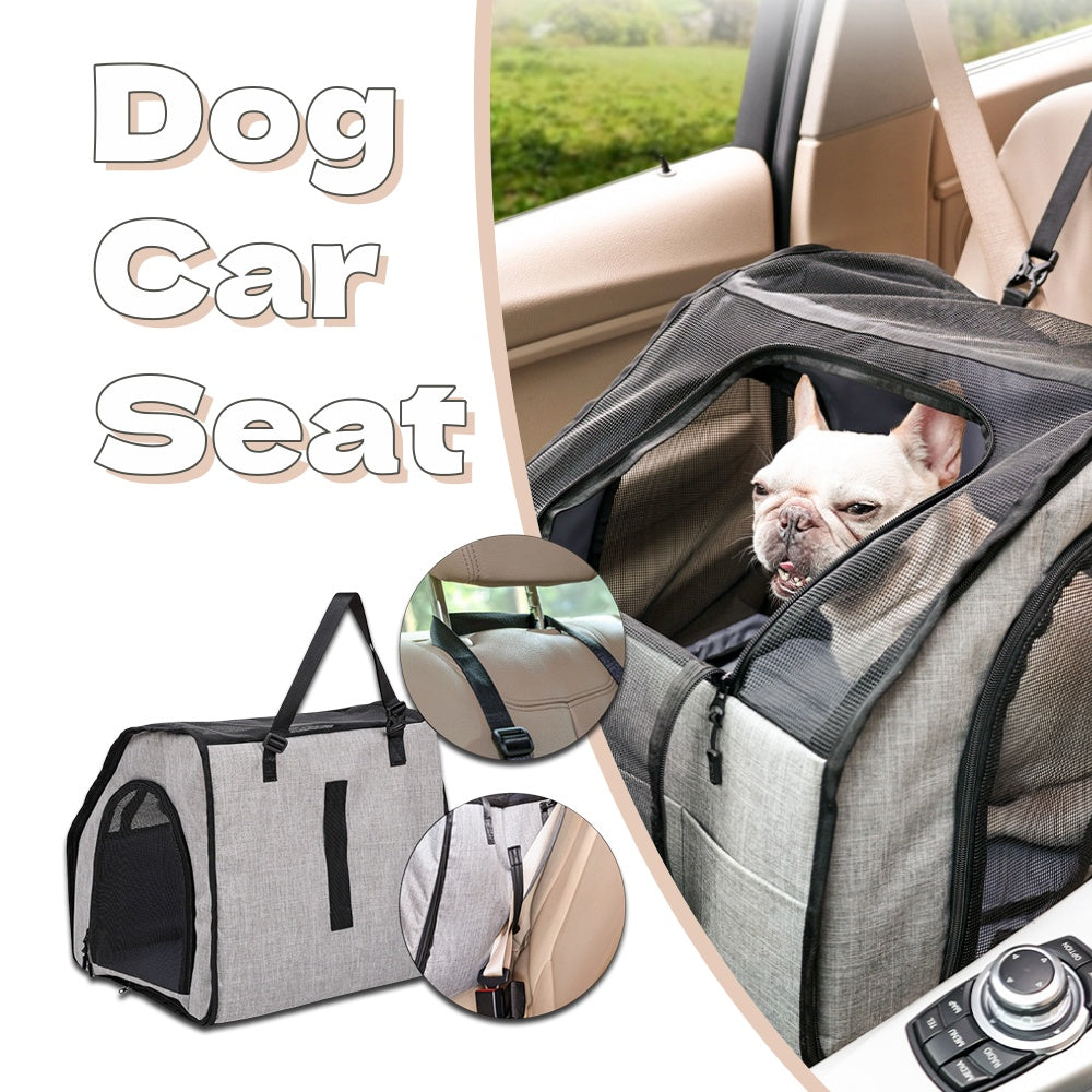 Dog Car Seat Extender | Waterproof Hard Bottom Back Seat Cover for Dogs