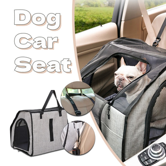 Dog Car Seat Extender | Waterproof Hard Bottom Back Seat Cover for Dogs