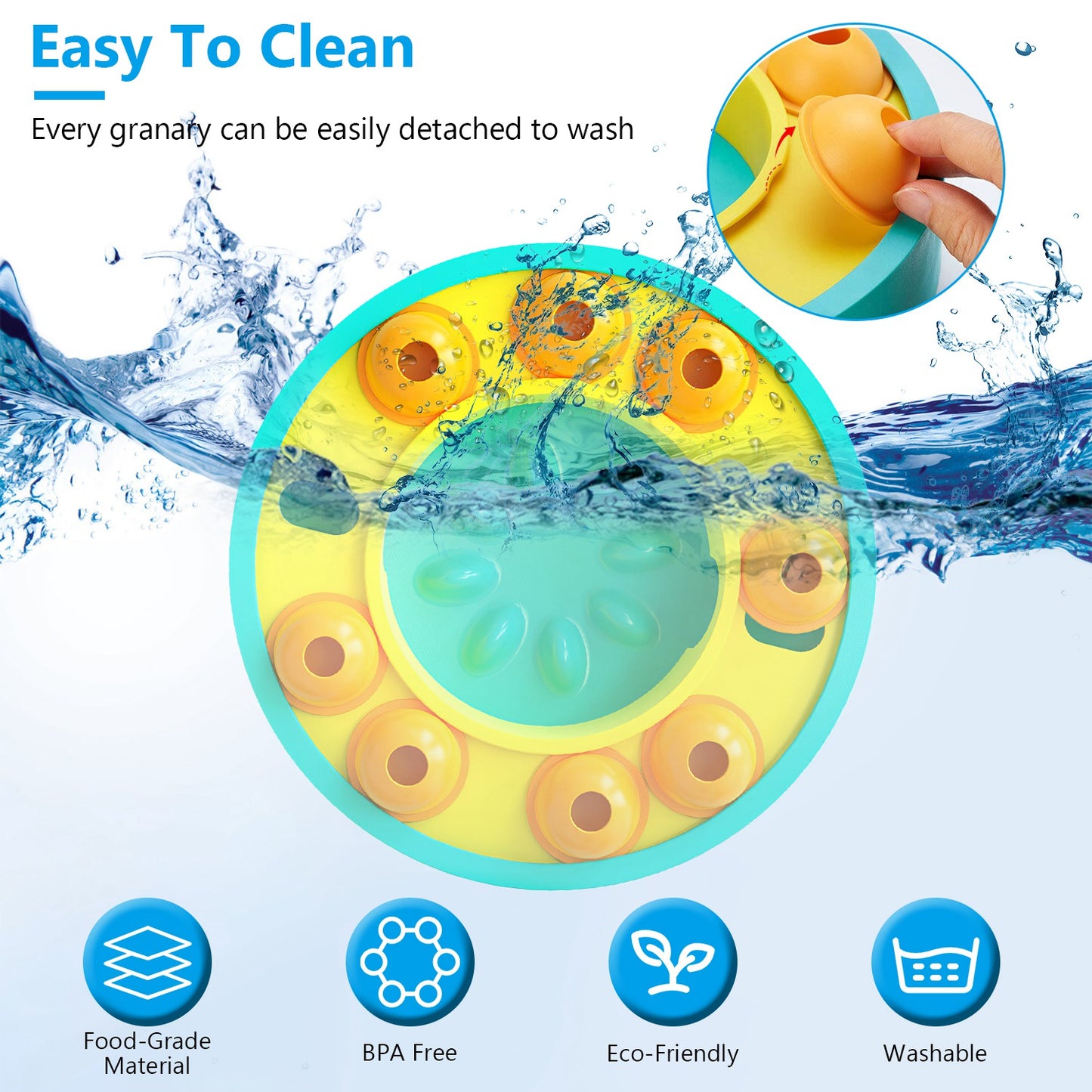 Interactive Slow Feeder Dog Bowl – Puzzle Feeding Toy for Dogs