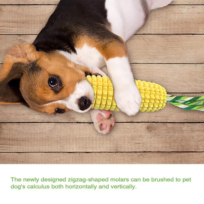 Corn Stick Dog Chew Toy | Squeaky Rope Toy for Small, Medium & Large Dogs