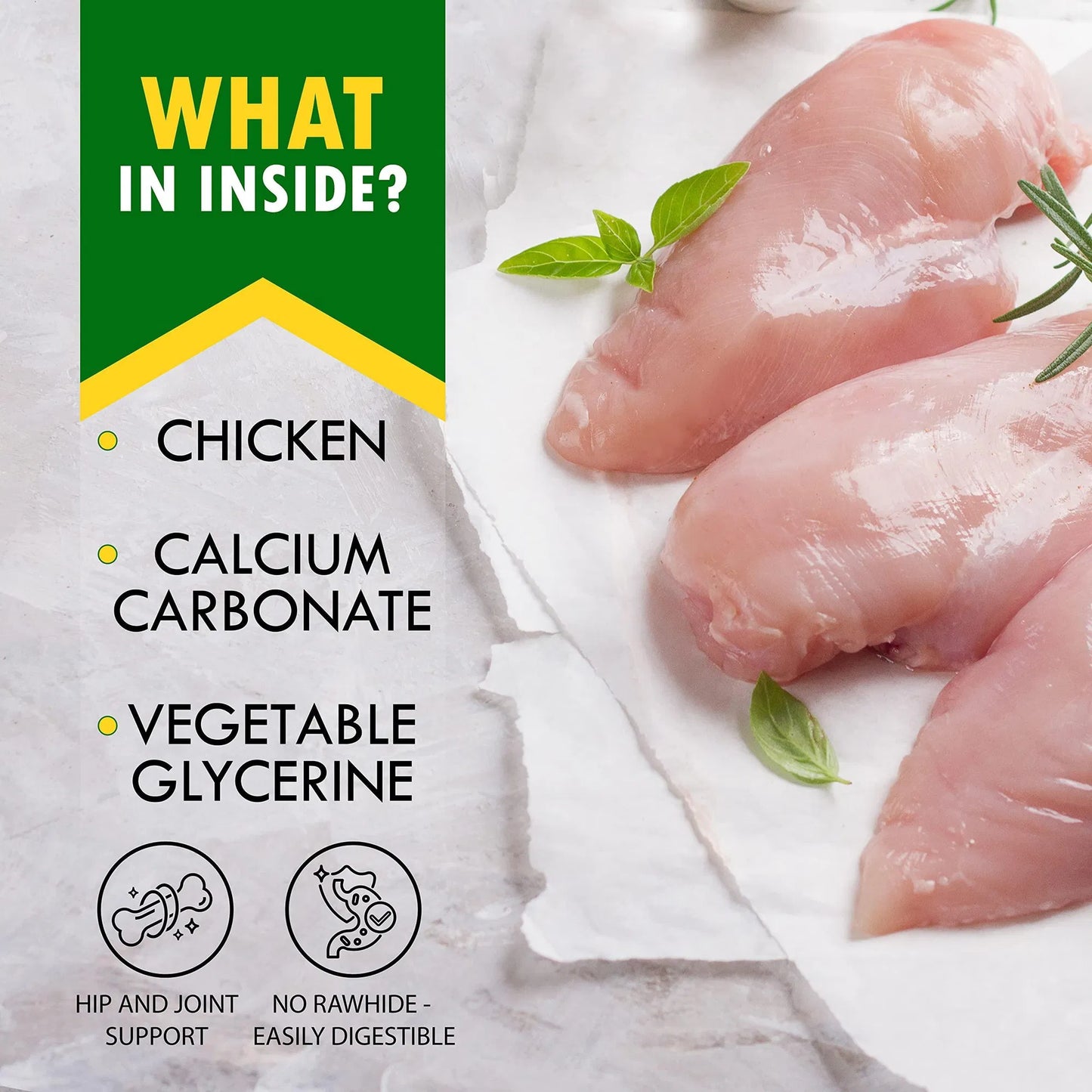 Chicken Wrapped Calcium Bones for Dogs | Rawhide-Free Chew Treats