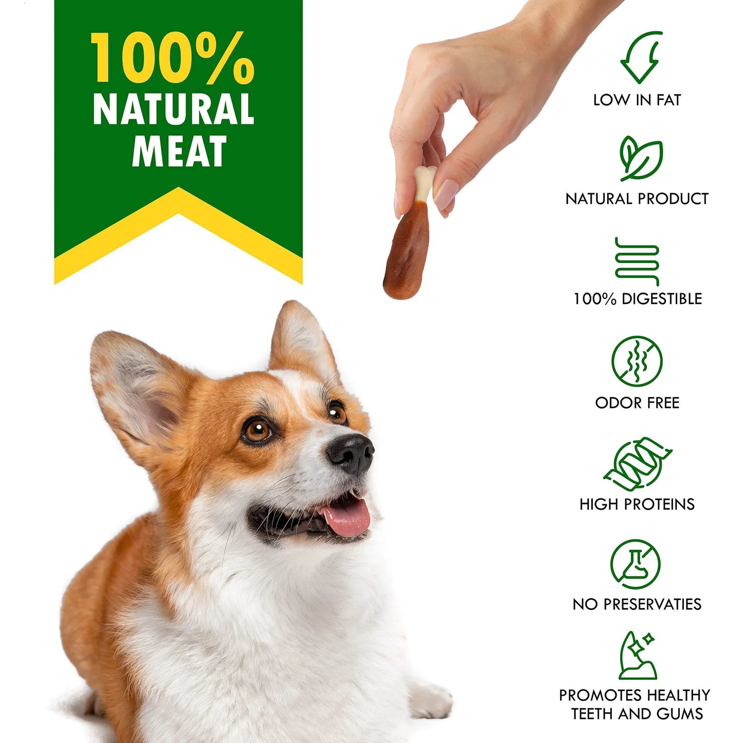 Chicken Wrapped Calcium Bones for Dogs | Rawhide-Free Chew Treats