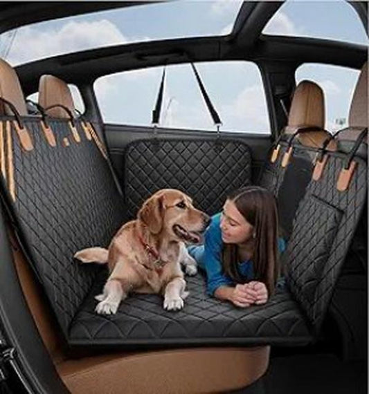 Heavy Duty Dog Car Seat Cover – Waterproof Back Seat Protector (400 lbs)