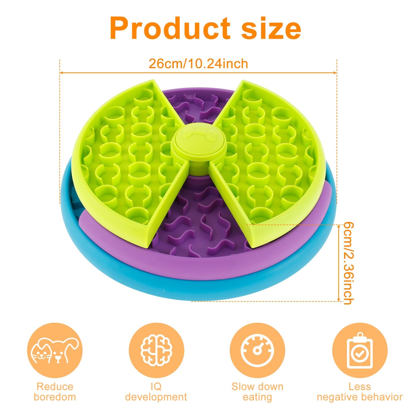 FriendyPet™ Slow Feeder Dog Bowl – Anti-Choking & Anti-Bloat Feeding Dish