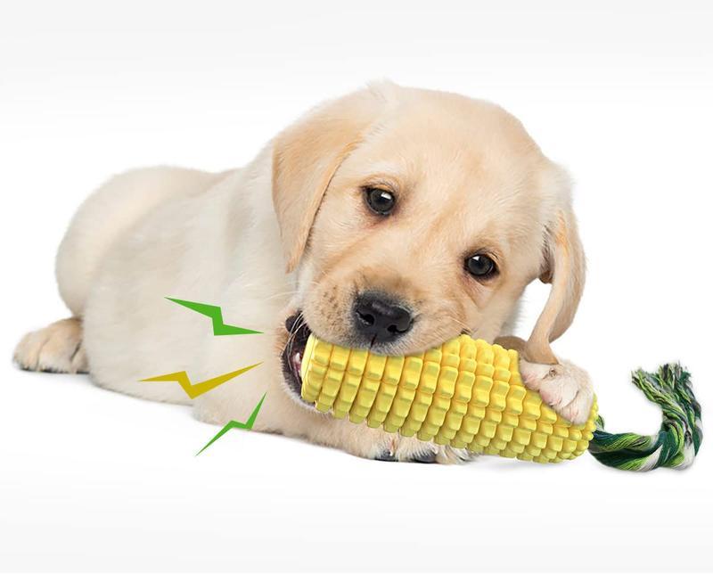 Corn Stick Dog Chew Toy | Squeaky Rope Toy for Small, Medium & Large Dogs