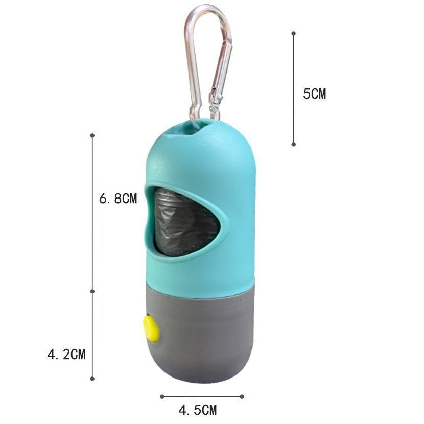 LED Dog Poop Bag Dispenser | Portable Waste Bag Holder