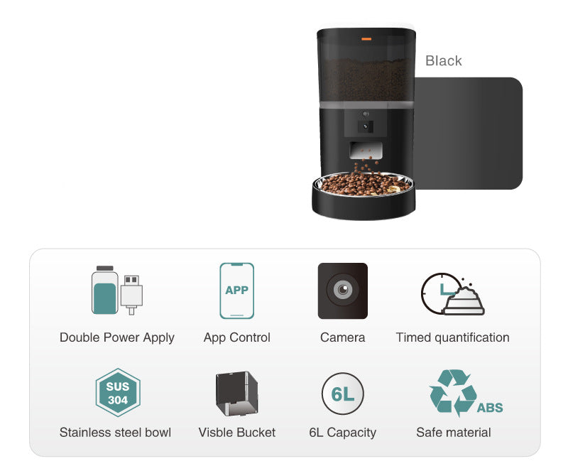 Smart Pet Feeder with Camera – Automatic WiFi Dog Feeder