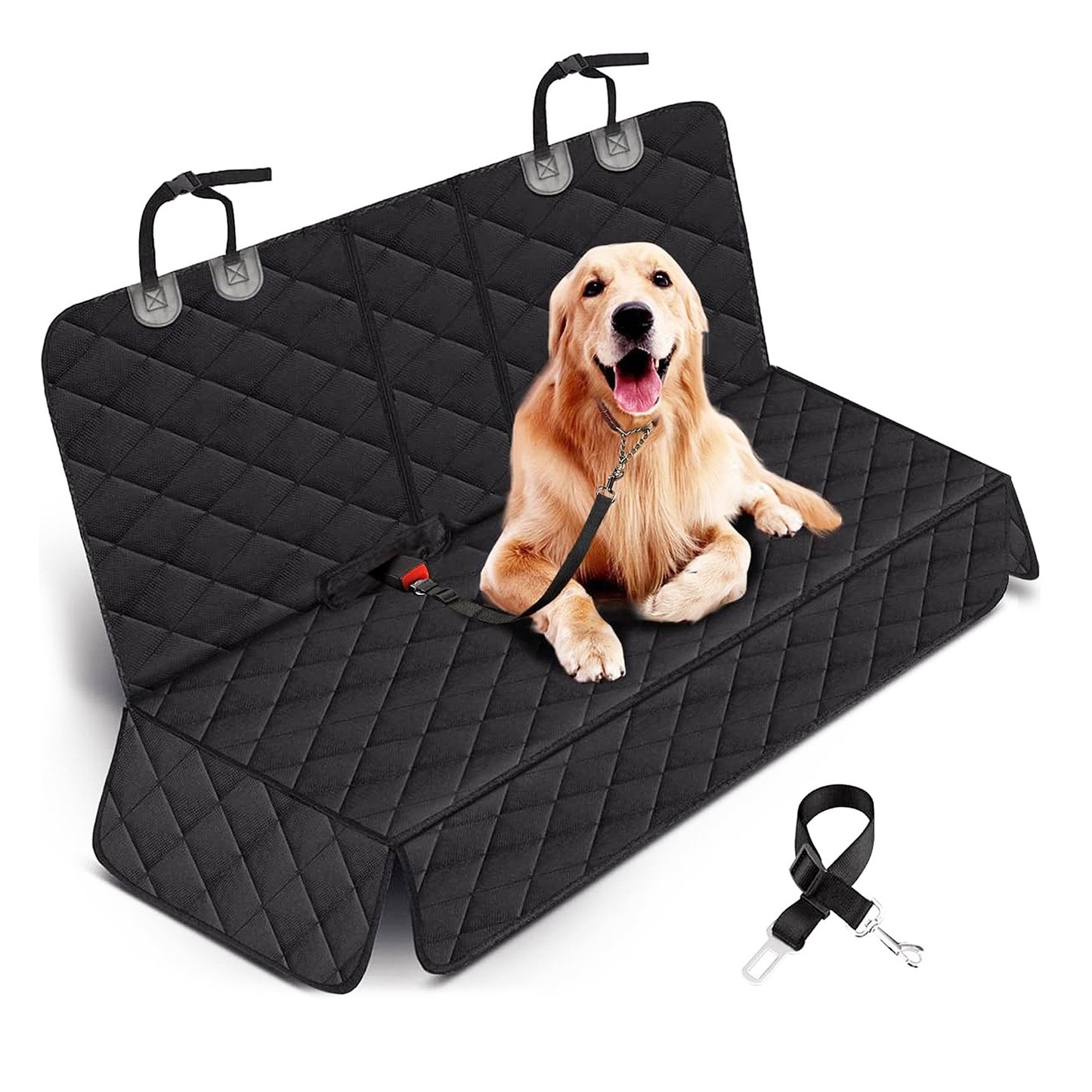 Waterproof Dog Car Seat Cover – Scratchproof Back Seat Protector with Non-Slip Design