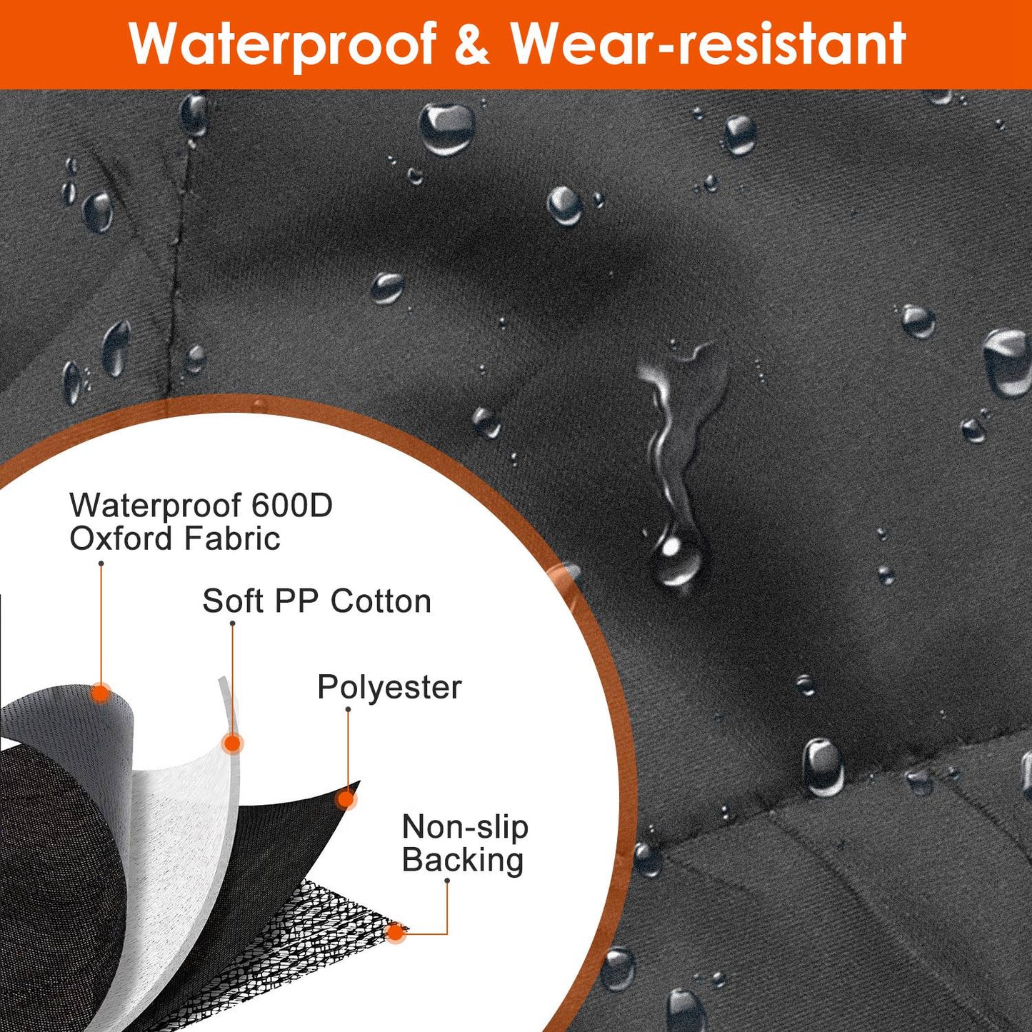Waterproof Dog Car Seat Cover – Scratchproof Back Seat Protector with Non-Slip Design